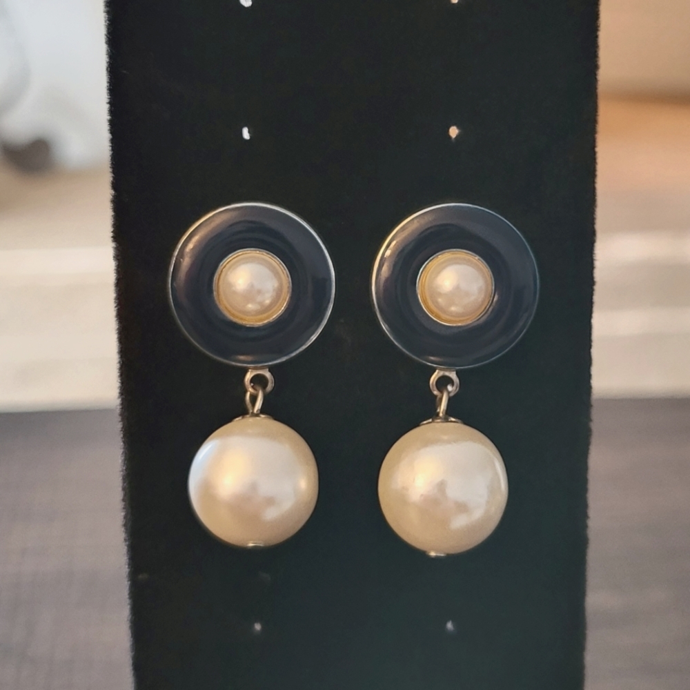 3 for $15 Blue and pearl earrings